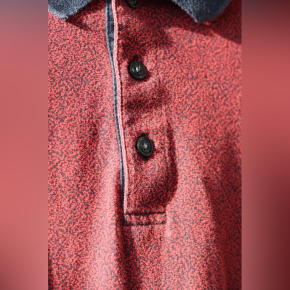Patterned Red Polo - Picture 4 of 8